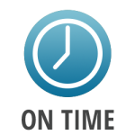 Clock to stay on time for software development services.