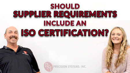 Should Supplier Requirements Include an ISO Certification?